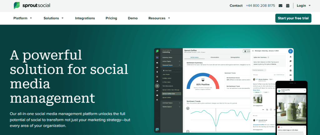 Sprout Social Interface