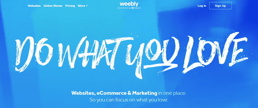 Weebly Interface